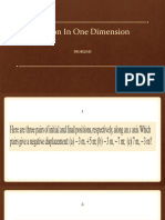 Motion in One Dimension PDF