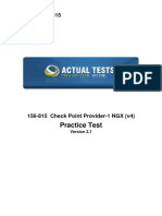 Practice Test: Checkpoint 156-815