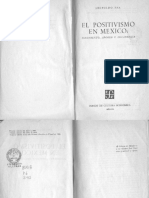 Leopoldo Zea El Positivismo en Mexico Nacimiento Apogeo y Decadencia PDF