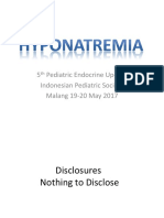 Dr. Bambang Tridjaja - Hyponatremia Endocrin Approach