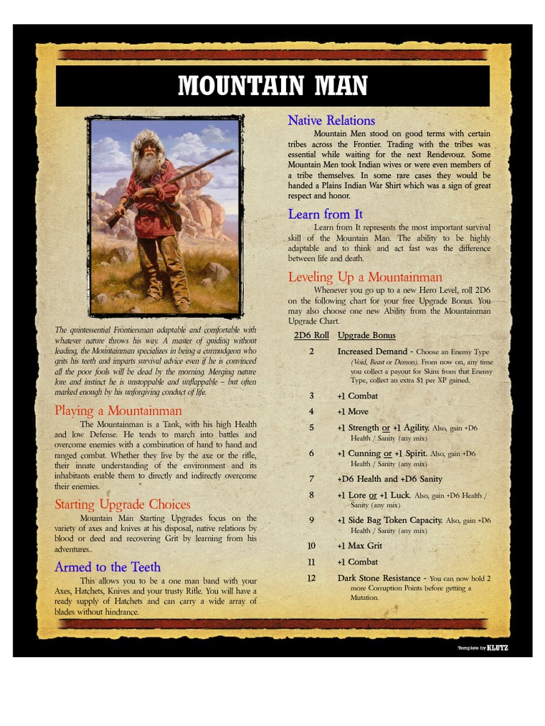 Mountain Man PDF Mountain Man