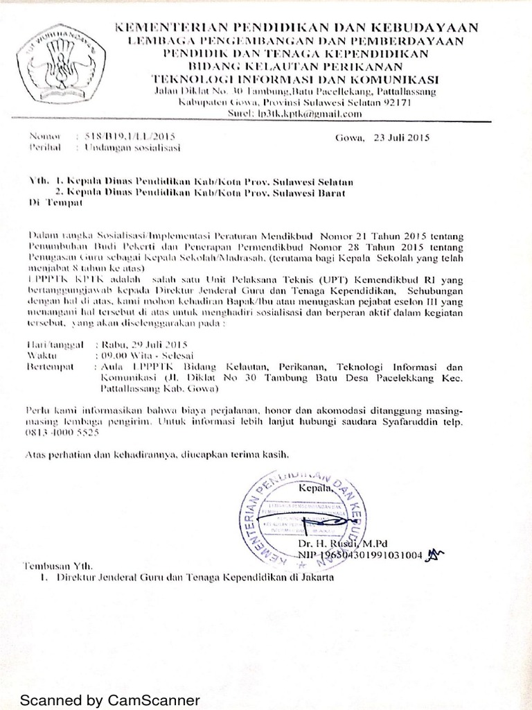 Undangan Sosialisasi | PDF