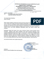 Surat Setditjen Dikdasmen Tentang Penyampaian Daftar Satuan Pendidikan Yang Tidak Melakukan Sinkronisasi