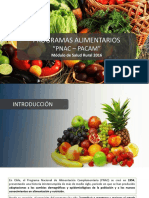 Programas Alimentarios (PNAC - PACAM) 2016