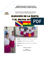 Elección Ñusta y Wayna Inti 2015