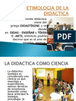 Etimologia de La Didactica