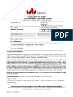 Assignment Top Sheet: Student Ref. No Unit Code