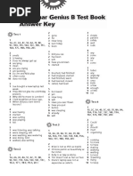 Grammar Genius 2 Tests Keys