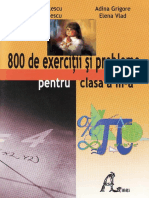 800 de Exercitii Si Probleme Pentru Clasa A 3 A PDF