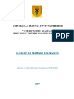 Glosario de Terminos Academicos PDF