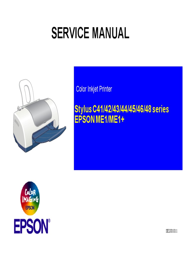 stylus C41 C42 C43 C44 C45 C46 C48 ME1 ME1+ service manual.pdf | Battery  (Electricity) | Printer (Computing)