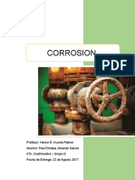 Corrosión de materiales: tipos y causas