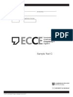 ECCE Sample C Test Booklet