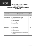 Reading Criteria