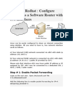 Centos / Redhat: Configure Centos As A Software Router With Two Interfaces