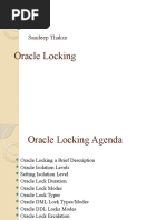 Oracle Locking: Sandeep Thakur