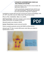 Case 2 Subacute Thyroiditis Superimposed Over Old Multinodular Goitre