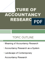Accountancy Research Intro