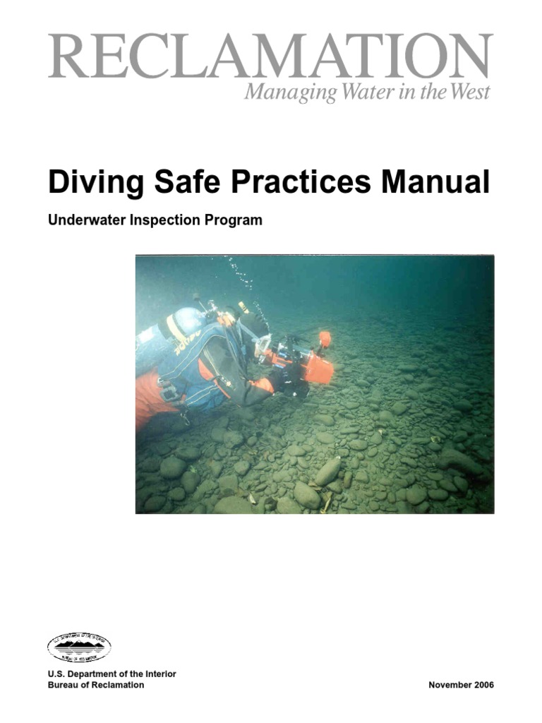 Diving Safe Practices Manual Underwater Inspection Program PDF