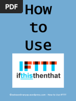 How To Use IFTTT