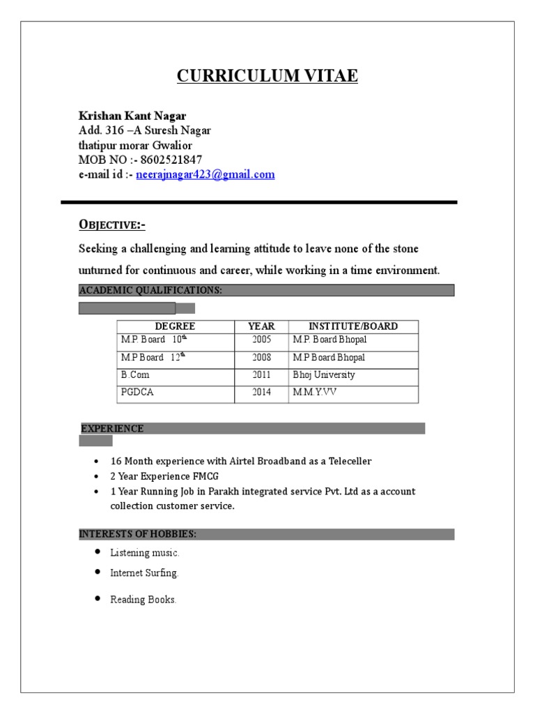 Ravi Kumar Bhushan Resume | PDF