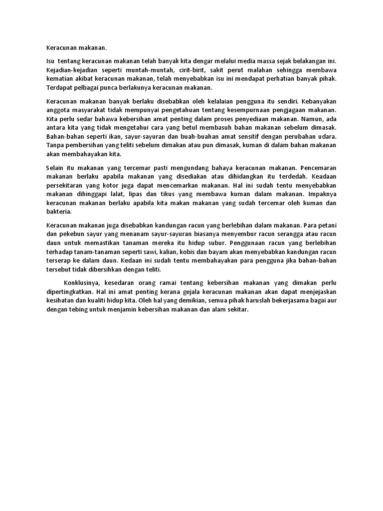 Keracunan Makanan Pdf