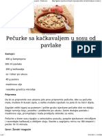 Pečurke Sa Kačkavaljem U Sosu Od Pavlake - Gastro Priče - Gastro