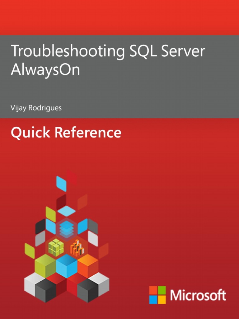 Troubleshooting SQL Server AlwaysOn PDF | PDF | Microsoft Sql Server ...