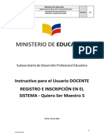 Instructivo Registro e Inscricpion Fase Previa A Obtencion de Elegibilidad Quiero Ser Maestro 5 PDF