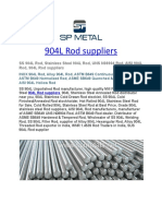 904L Rod Suppliers