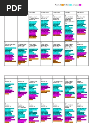 editorial calendar