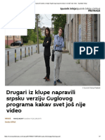 Drugari Iz Klupe Napravili Srpsku Verziju Guglovog Programa Kakav Svet Još Nije Video