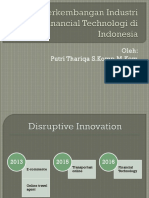 Perkembangan Industri Financial Technologi Di Indonesia