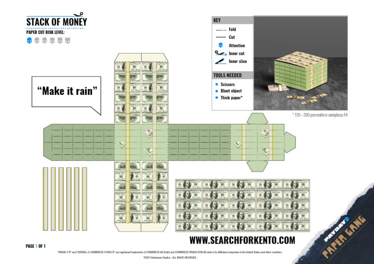 PD2-PaperGang Stack of Money A4 | PDF | Leisure