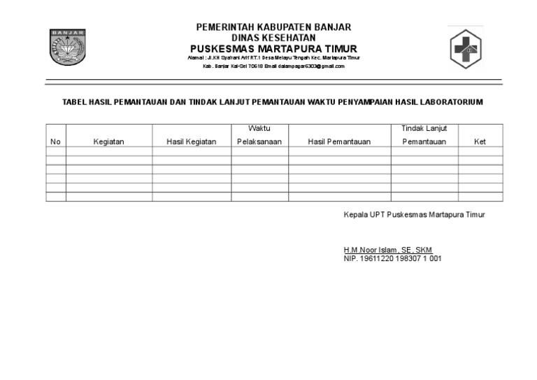 8 1 3 3 Hasil Pemantauan Pelaporan Hasil Pemeriksaan Laboratorium