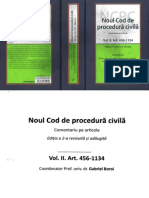 Noul Cod de Procedura Civila Vol II Art. 1-455 2016