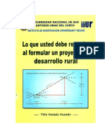 Guia Metodologica para Los Proyectos de Desarrollo Rural PDF