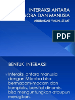 Interaksi Antara Mikroba Dan Manusia