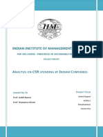 PSM Project Report - Analysis of CSR Spending by Indian Companies