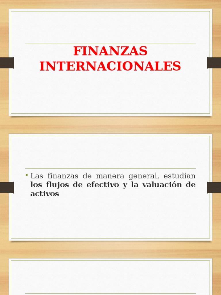 Finanzas Internacionales y Globalización | PDF | Tipo de cambio ...