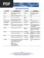 UNIX Command Cheat Sheets