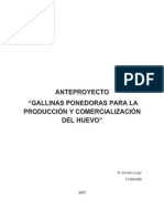 Proyecto de Gallinas Ponedoras para La Producción y Comercialización Del Huevo