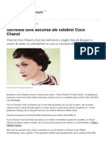 Secretele Bine Ascunse Ale Celebrei Coco Chanel