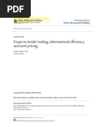 Essays in Insider Trading Informational Efficiency and Asset PR PDF