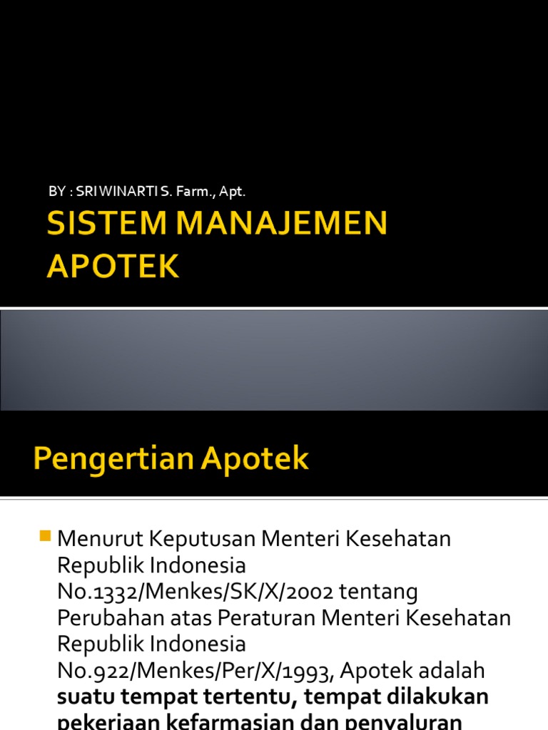 Sistem Manajemen Apotek | PDF