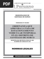 Normas Legales Separata Especia - Editora Peru