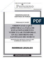 Normas Legales Separata Especia - Editora Peru