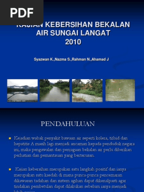 Kebersihan Air Sungai Pdf