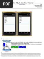 Android Studio y SQLite Database Tutorial