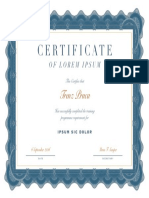 Classic Certificate